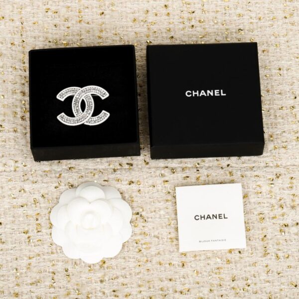 réplica,joyas,joyería,1:1,replica,fake,lujo,barato Boutique / Broche de diamantes doble C de Chanel (VUKUB)
