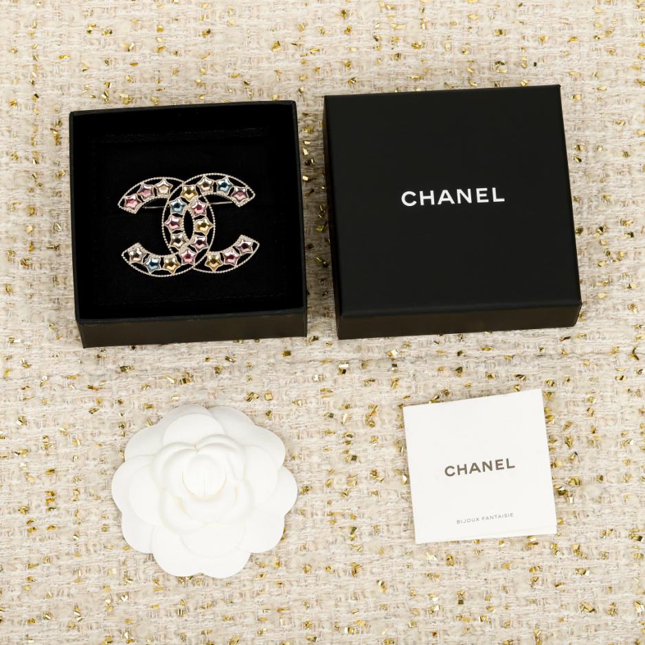 réplica,joyas,joyería,1:1,replica,fake,lujo,barato réplica,joyas,joyería,1:1,replica,fake,lujo,barato Boutique / Broche arcoíris con forma de noria de Chanel (5SBV7)