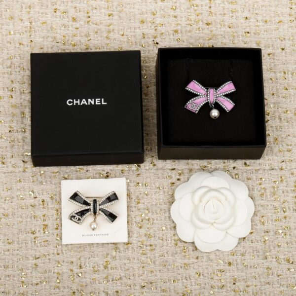 réplica,joyas,joyería,1:1,replica,fake,lujo,barato Boutique / Broche de lazo Chanel 25B (2BH6E)
