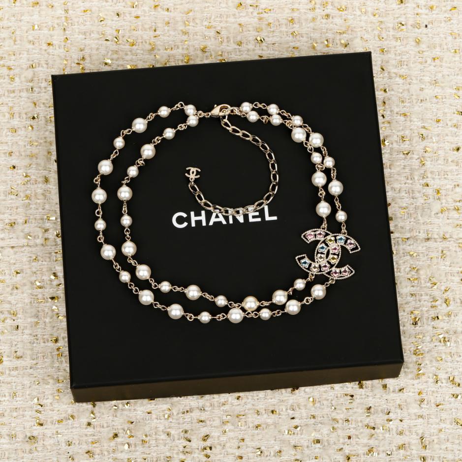 réplica,joyas,joyería,1:1,replica,fake,lujo,barato réplica,joyas,joyería,1:1,replica,fake,lujo,barato Boutique / Collar de diamantes arcoíris con perlas de doble capa YTKAN
