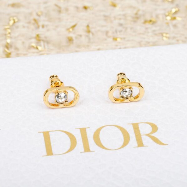 réplica,joyas,joyería,1:1,replica,fake,lujo,barato Pendientes Dior CD con diamantes rosas (1K4J7)