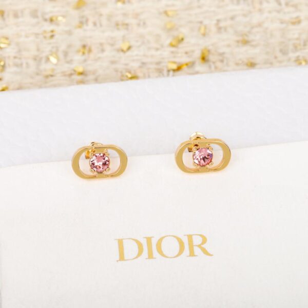 réplica,joyas,joyería,1:1,replica,fake,lujo,barato Pendientes Dior CD con diamantes rosas (70SHC)