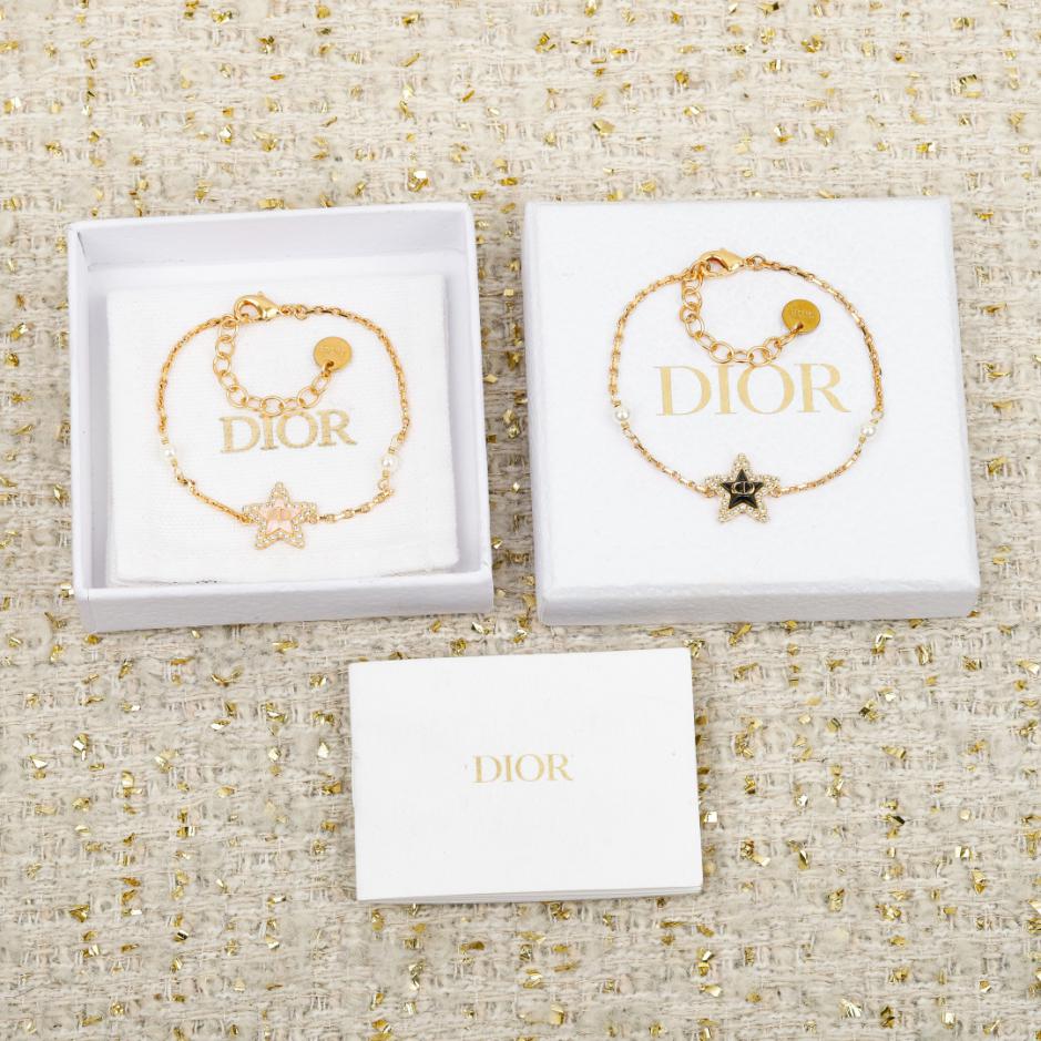 réplica,joyas,joyería,1:1,replica,fake,lujo,barato réplica,joyas,joyería,1:1,replica,fake,lujo,barato Pulsera CD con estrella de cinco puntas de Dior (SSBR2)