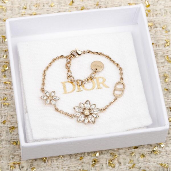 réplica,joyas,joyería,1:1,replica,fake,lujo,barato Pulsera CD con girasoles de Dior (BHKWM)