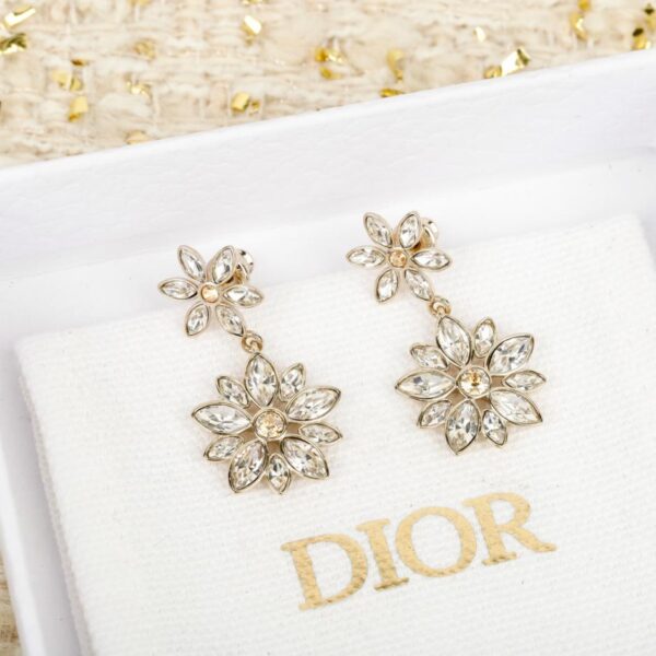 réplica,joyas,joyería,1:1,replica,fake,lujo,barato Pendientes de margaritas con diamantes de Dior (309TA)