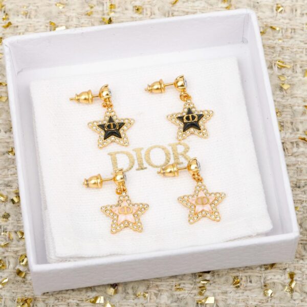 réplica,joyas,joyería,1:1,replica,fake,lujo,barato Pendientes CD con estrella de cinco puntas de Dior (9FALC)