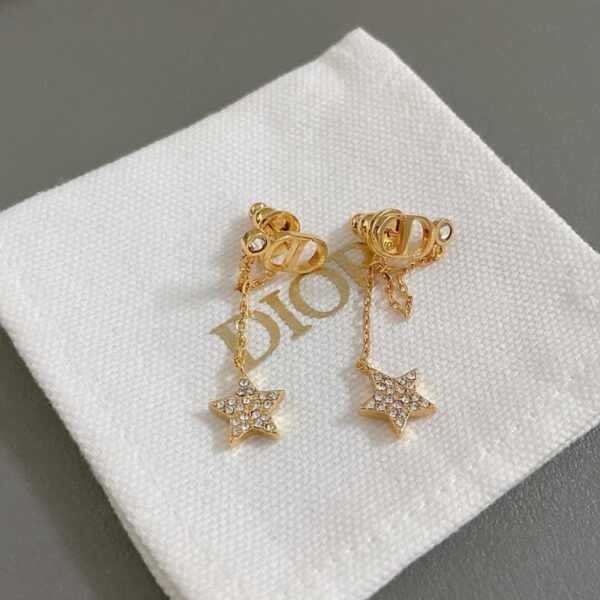 réplica,joyas,joyería,1:1,replica,fake,lujo,barato Pendientes con borlas de estrella CD de Dior (MTF0J)