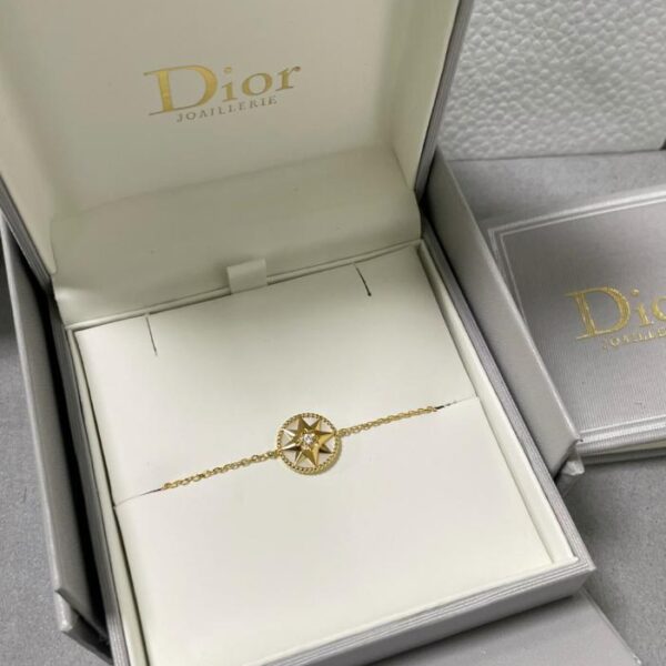 réplica,joyas,joyería,1:1,replica,fake,lujo,barato Pulsera Dior de alta gama con brújula de nácar blanco en oro V (6T13J)