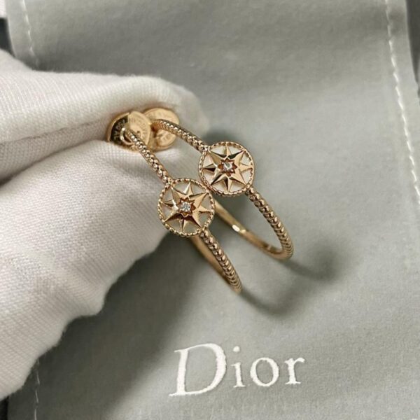 réplica,joyas,joyería,1:1,replica,fake,lujo,barato Pendientes Dior Compass (354OH) con baño de oro