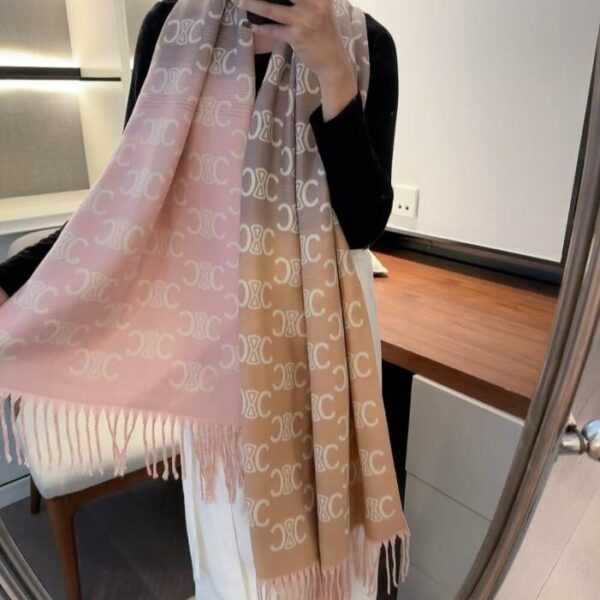 réplica,joyas,joyería,1:1,replica,fake,lujo,barato Bufanda con monograma degradado de Celine (QLHIQ)