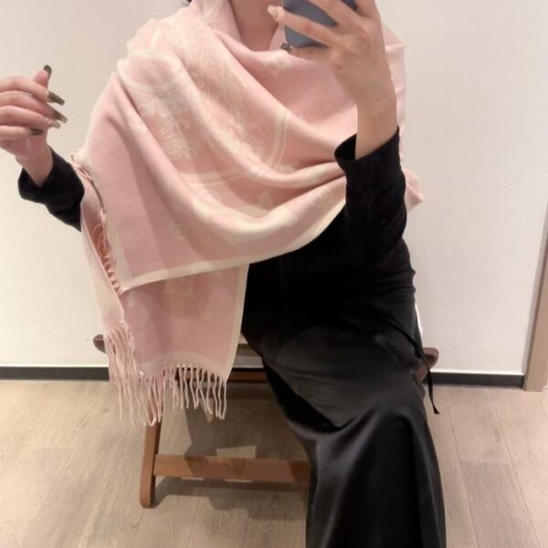 réplica,joyas,joyería,1:1,replica,fake,lujo,barato Bufanda Hermès, tejida a mano con estampados coloridos (5WU9L)