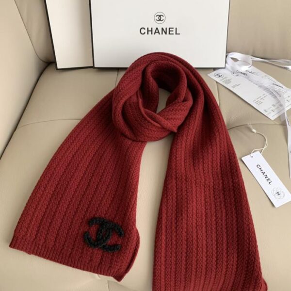 réplica,joyas,joyería,1:1,replica,fake,lujo,barato Bufanda roja con estampado de piña de CHANEL (1L96W)