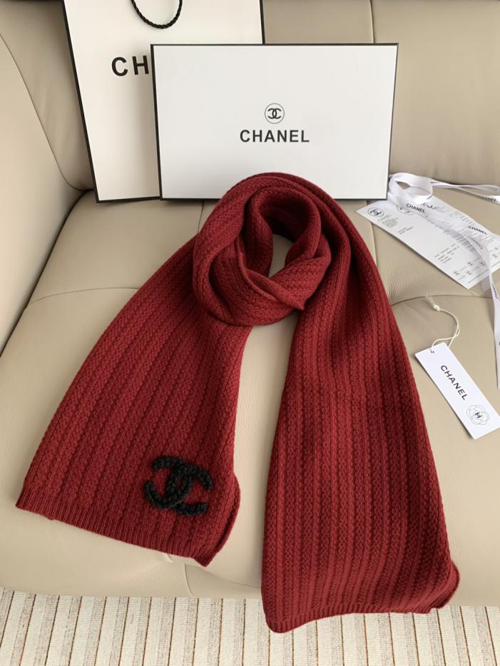 réplica,joyas,joyería,1:1,replica,fake,lujo,barato réplica,joyas,joyería,1:1,replica,fake,lujo,barato Bufanda roja con estampado de piña de CHANEL (1L96W)
