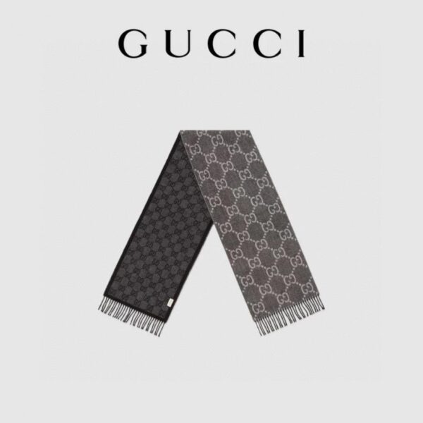 réplica,joyas,joyería,1:1,replica,fake,lujo,barato Nueva bufanda GUCCI de cachemira y jacquard (SUFX6)