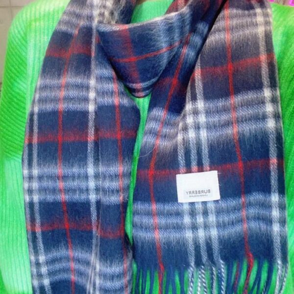 réplica,joyas,joyería,1:1,replica,fake,lujo,barato Bufanda clásica de cachemir a cuadros Burberry Deep Water Ripple (DKSUO)