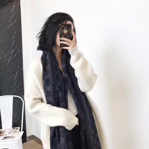 réplica,joyas,joyería,1:1,replica,fake,lujo,barato Bufanda larga clásica de cachemira cepillada Gucci, lana sintética (JKSEW)
