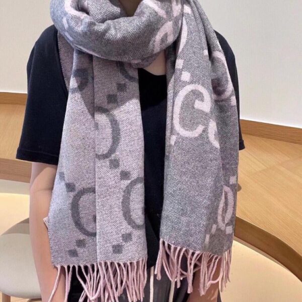 réplica,joyas,joyería,1:1,replica,fake,lujo,barato La última bufanda de jacquard de cachemira de doble cara sincronizada ZG de Gucci (2A77X)