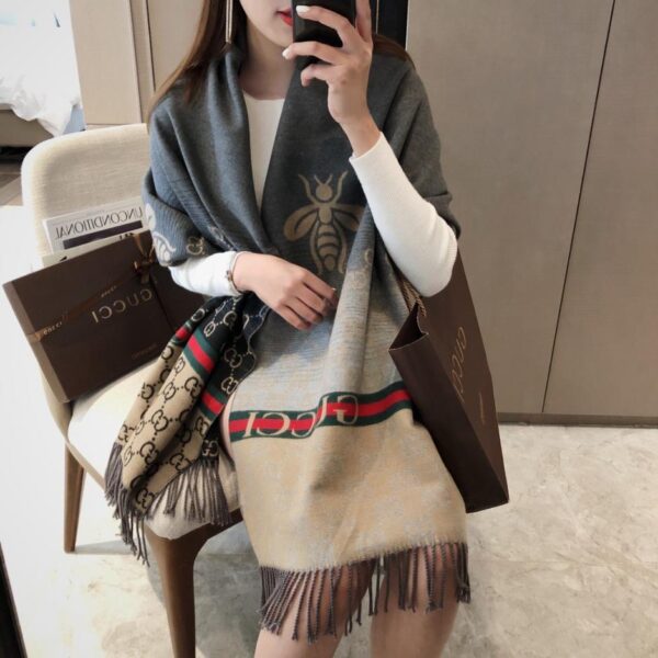 réplica,joyas,joyería,1:1,replica,fake,lujo,barato Nueva bufanda larga Gucci de jacquard de doble cara (1YOI4)