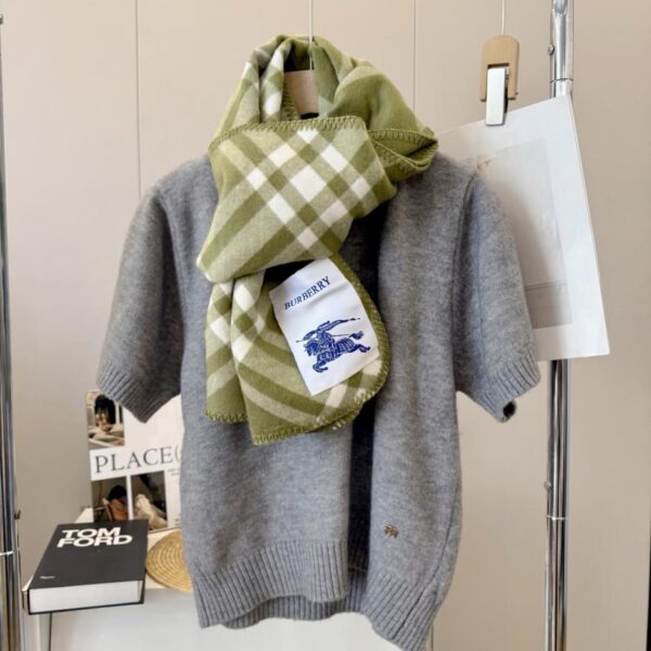 réplica,joyas,joyería,1:1,replica,fake,lujo,barato Bufanda Burberry de mezcla de cachemira y lana (807IX)