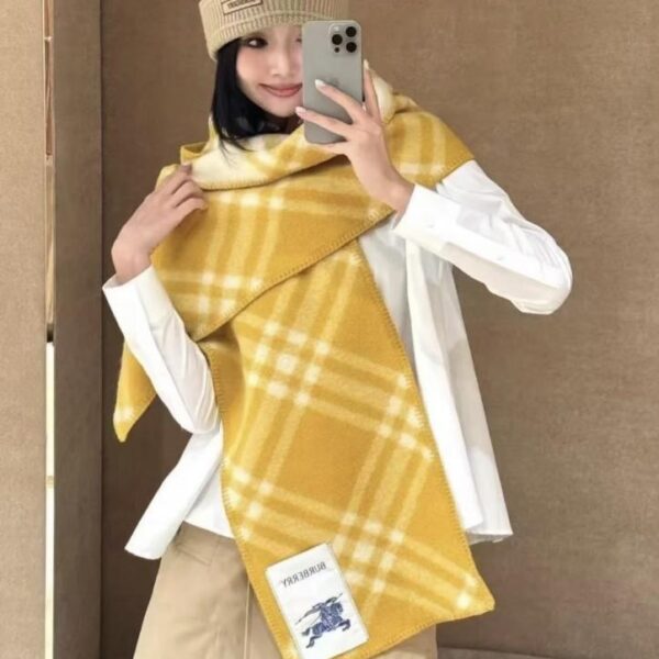 réplica,joyas,joyería,1:1,replica,fake,lujo,barato Bufanda Burberry de mezcla de cachemira y lana (8X96C)