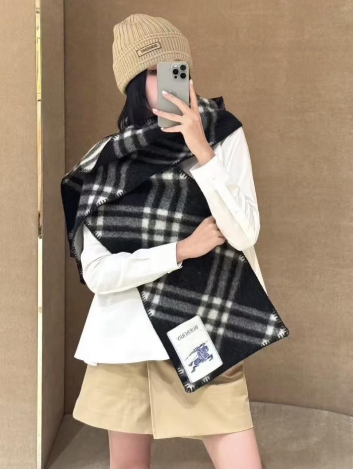 réplica,joyas,joyería,1:1,replica,fake,lujo,barato réplica,joyas,joyería,1:1,replica,fake,lujo,barato Bufanda Burberry de mezcla de cachemira y lana (RNCMS)