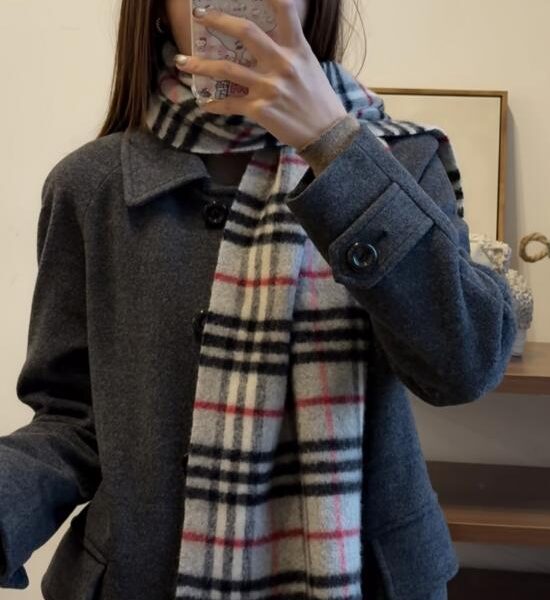 réplica,joyas,joyería,1:1,replica,fake,lujo,barato Bufanda de cachemira Burberry New Style para hombre y mujer (NJKIM)