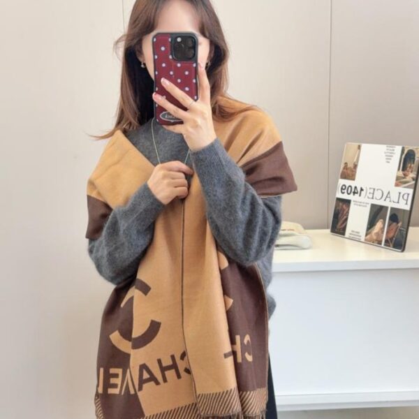 réplica,joyas,joyería,1:1,replica,fake,lujo,barato Bufanda unisex de punto de cachemira de alta gama Chanel Otoño/Invierno (Z3FTH)