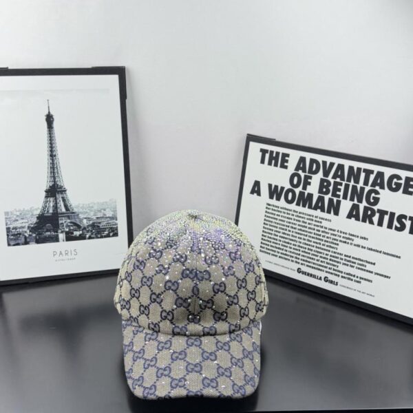 réplica,joyas,joyería,1:1,replica,fake,lujo,barato La nueva gorra de béisbol de Gucci con incrustaciones de diamantes de imitación (BMXR26)