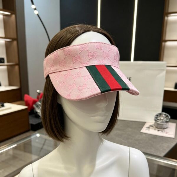 réplica,joyas,joyería,1:1,replica,fake,lujo,barato Visera clásica de GUCCI con cinta roja y verde (O6DDIT)