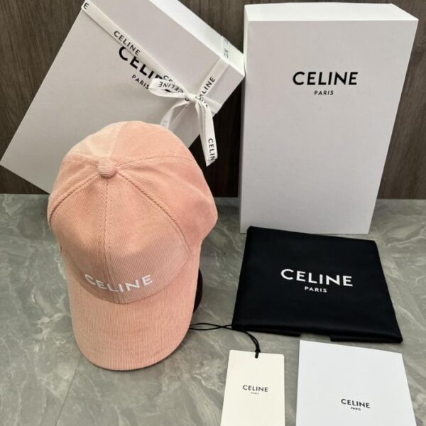 réplica,joyas,joyería,1:1,replica,fake,lujo,barato Gorra de béisbol CELINE Original Custom Cotton Velvet con aplique de logotipo (UWG2QO) – Mismo estilo que en el sitio web oficial