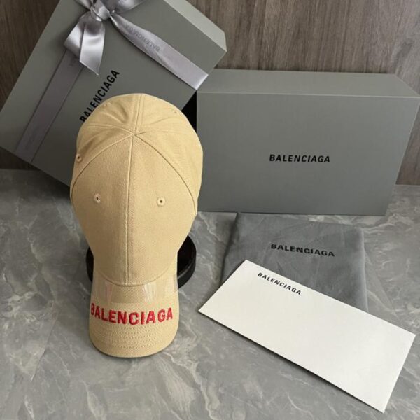 réplica,joyas,joyería,1:1,replica,fake,lujo,barato Gorra de béisbol Balenciaga (versión de importación para venta al por menor) con logotipo de Balen bordado en la parte delantera (7KXYBE)