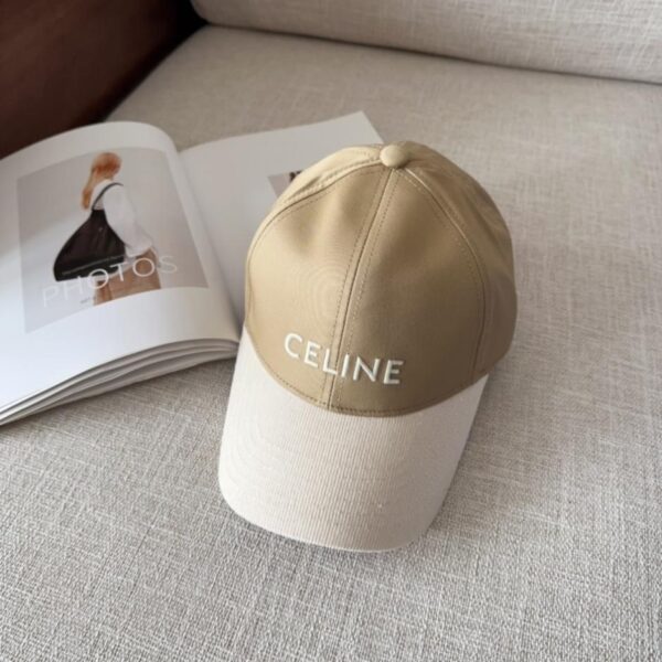 réplica,joyas,joyería,1:1,replica,fake,lujo,barato Gorra de béisbol Celine con letras bordadas (QRBFVL)