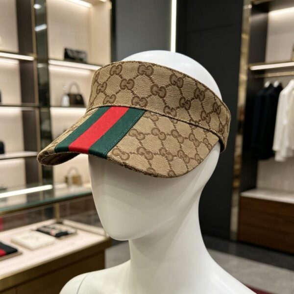 réplica,joyas,joyería,1:1,replica,fake,lujo,barato Visera clásica de GUCCI con cinta roja y verde (OKW0JV)