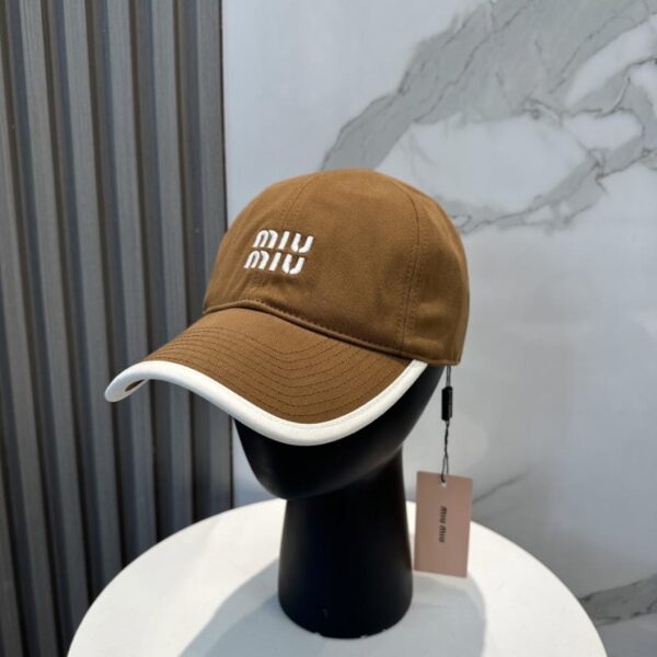 réplica,joyas,joyería,1:1,replica,fake,lujo,barato Gorra de béisbol bordada MiuMiu New Order (A4CZQ4)