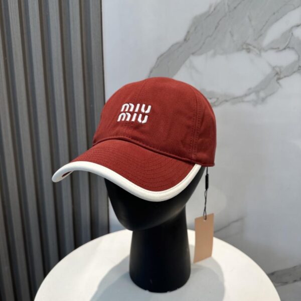 réplica,joyas,joyería,1:1,replica,fake,lujo,barato Gorra de béisbol bordada MiuMiu New Order (7CQJ5H)