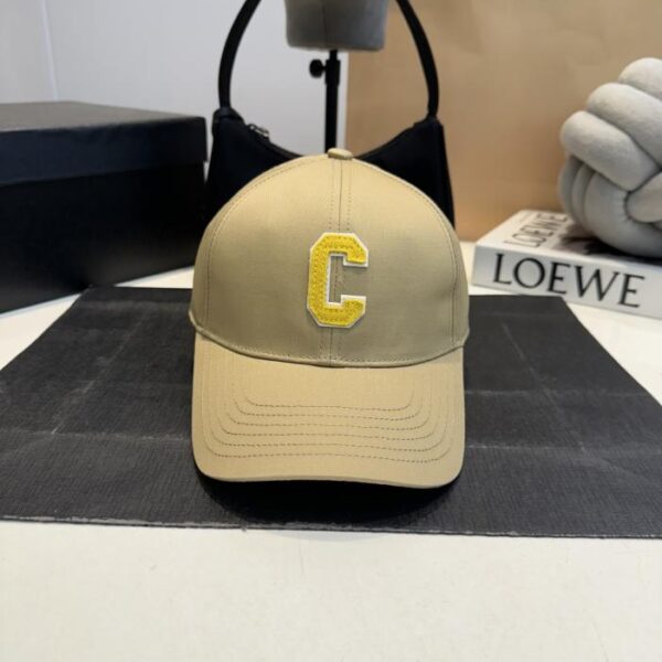 réplica,joyas,joyería,1:1,replica,fake,lujo,barato Última gorra de béisbol de CELINE con logotipo C bordado (A8XDK1)