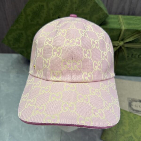 réplica,joyas,joyería,1:1,replica,fake,lujo,barato Gorra de béisbol GUCCI con el clásico estampado jacquard de doble G (5X3C1L)