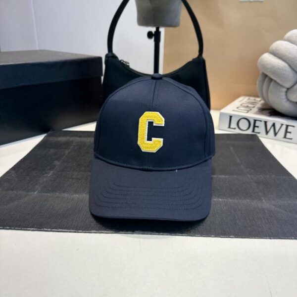 réplica,joyas,joyería,1:1,replica,fake,lujo,barato Última gorra de béisbol de CELINE con logotipo C bordado (HRWNZB)