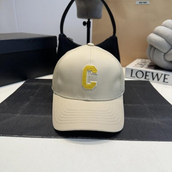 réplica,joyas,joyería,1:1,replica,fake,lujo,barato Última gorra de béisbol de CELINE con logotipo C bordado (AVE4QL)