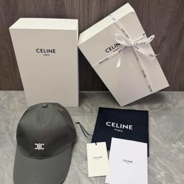 réplica,joyas,joyería,1:1,replica,fake,lujo,barato Gorra CELINE original personalizada con logotipo doble C del Triunfo bordado (YD2EMA)