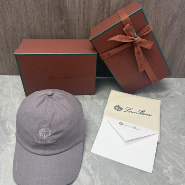 réplica,joyas,joyería,1:1,replica,fake,lujo,barato Gorra de béisbol Loro Piana Storm System (852B8R)
