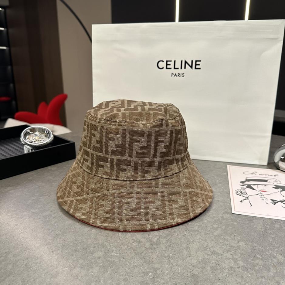 réplica,joyas,joyería,1:1,replica,fake,lujo,barato réplica,joyas,joyería,1:1,replica,fake,lujo,barato Sombrero tipo pescador con monograma FENDI FF (ALYS4B)