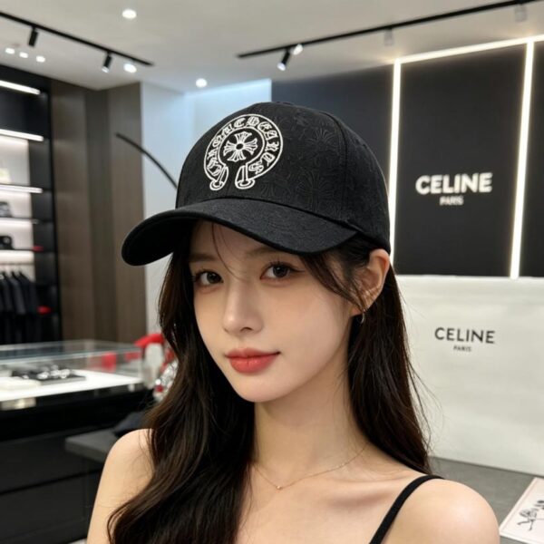réplica,joyas,joyería,1:1,replica,fake,lujo,barato Gorra de béisbol Chrome Hearts bordada por toda la prenda (3FQG65)