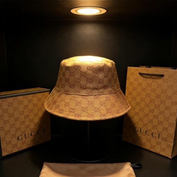 réplica,joyas,joyería,1:1,replica,fake,lujo,barato Sombrero tipo pescador clásico Gucci con monograma GG (9UE3NF)