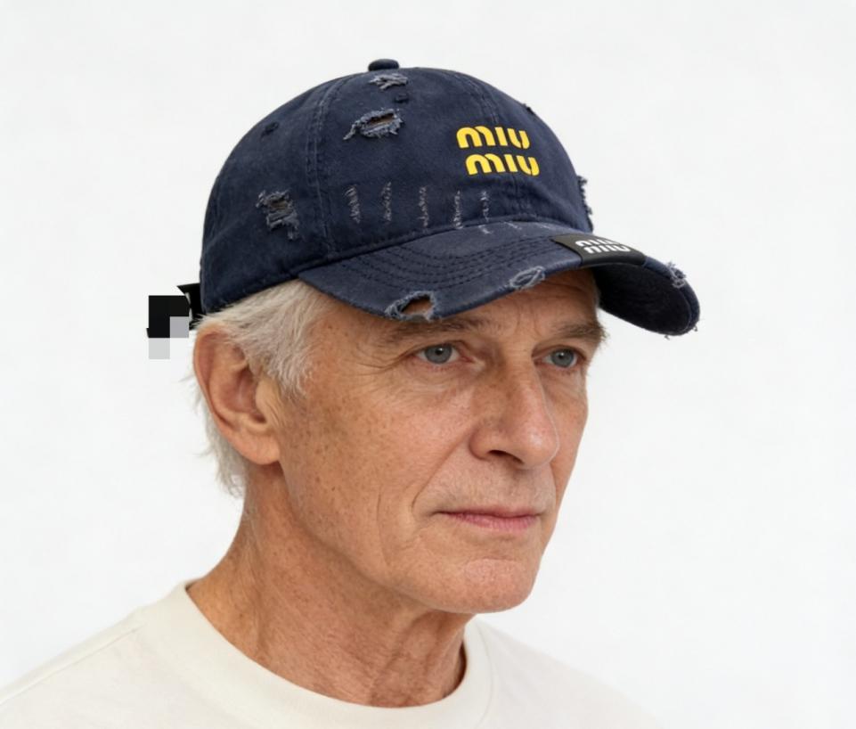 réplica,joyas,joyería,1:1,replica,fake,lujo,barato réplica,joyas,joyería,1:1,replica,fake,lujo,barato Gorra rasgada de MiuMiu (8N7533)