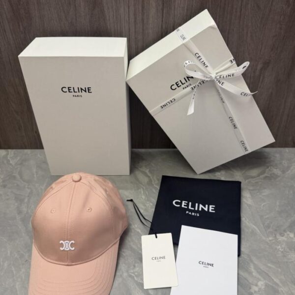 réplica,joyas,joyería,1:1,replica,fake,lujo,barato Gorra CELINE original personalizada con logotipo doble C Triomphe bordado (STMDST)