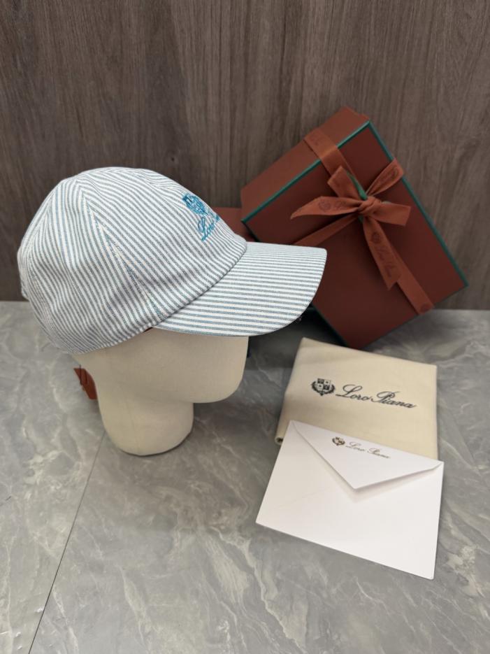 réplica,joyas,joyería,1:1,replica,fake,lujo,barato réplica,joyas,joyería,1:1,replica,fake,lujo,barato Gorra de béisbol a rayas Loro Piana Storm System (FCNJ5R)