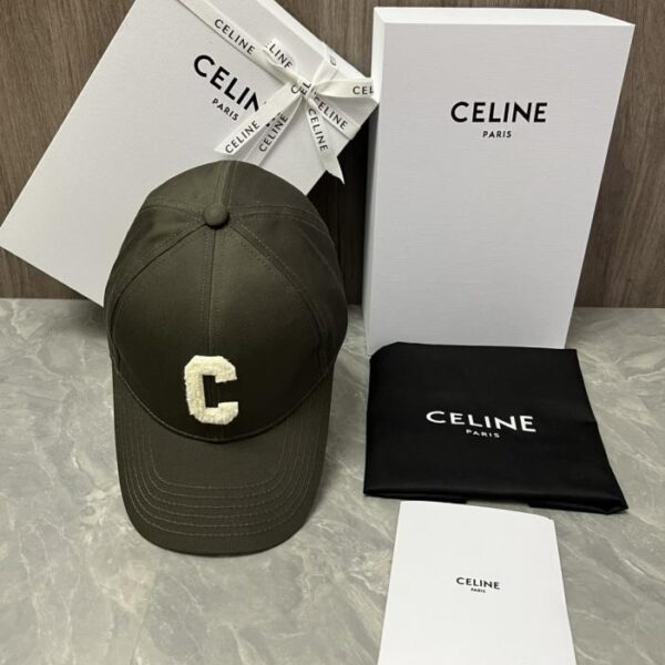 réplica,joyas,joyería,1:1,replica,fake,lujo,barato Gorra de béisbol personalizada original de CELINE (KW7MGG) – Mismo estilo que la que aparece en la página web oficial.