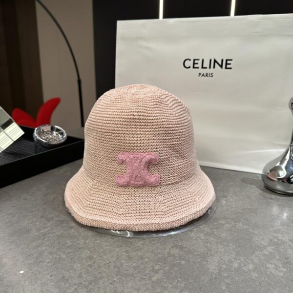 réplica,joyas,joyería,1:1,replica,fake,lujo,barato Nuevo gorro de punto tipo pescador de Celine, circunferencia de la cabeza 57 cm (S8ZCAC)