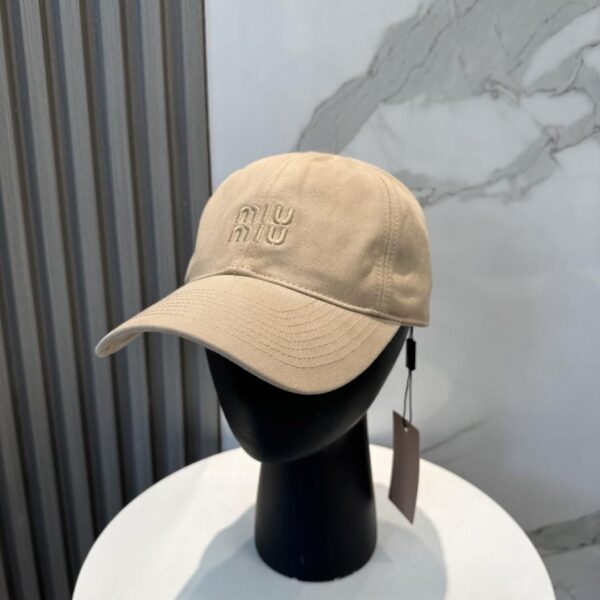 réplica,joyas,joyería,1:1,replica,fake,lujo,barato Gorra de béisbol MiuMiu Original New Style de tela de algodón puro lavado (L8RB0S)